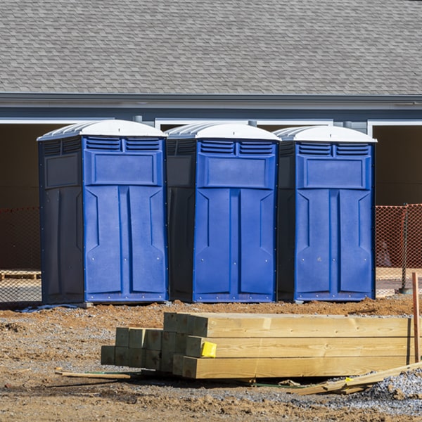 are there any restrictions on where i can place the porta potties during my rental period in Strasburg MO
